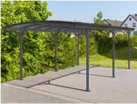 WESTMANN Einzelcarport "Rundbogen" Aluminium 276 cm Anthrazit aus Aluminium,