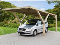 weka Einzelcarport Massivholz 276 cm braun ohne Dacheindeckung