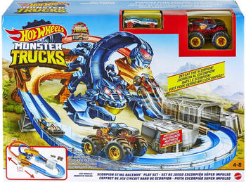 Hot Wheels Monster Trucks Skorpion Beschleuniger Rennbahn Set (GTL33)