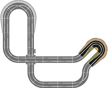 ScaleXtric Haarnadelkurvengleise Zubehör black