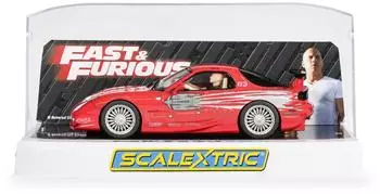 ScaleXtric 560004592 1:32 TFATF Mazda RX7 Dom Toretto