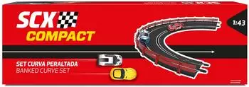 ScaleXtric Compact Rennstrecken Set Kurve Perlée 1:43