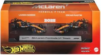 Hot Wheels McLaren Formula 1 Premium Die-Cast Modelle, 2er-Set (JMM91)