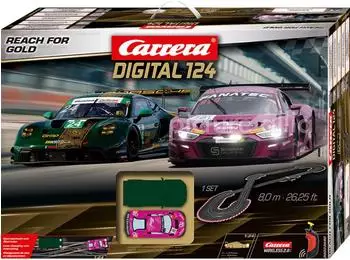 Carrera 20023640 DIGITAL 124 Autorennbahn Set Reach for Gold