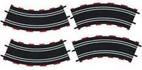 Carrera 61645, Carrera Sanfte Kurven (61645) Rot/Schwarz/Weiss
