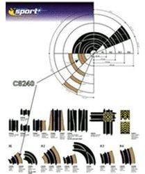 ScaleXtric Außenrandstreifen R1 45° (C8240)