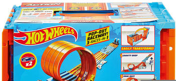 Mattel Hot Hot Wheels Action Mega Rennkiste inkl Spielzeugauto und Looping