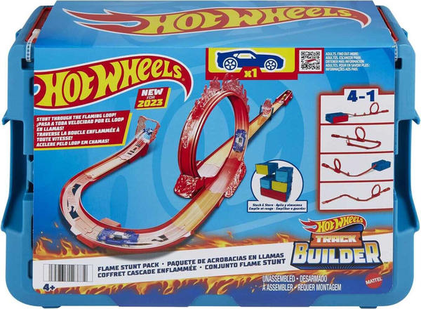 Hot Wheels Track Builder Flame Stunt Pack