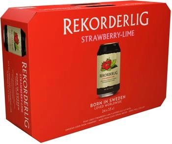 Rekorderlig Swedish Cider Erdbeere-Limette Dosen 24x0,33l