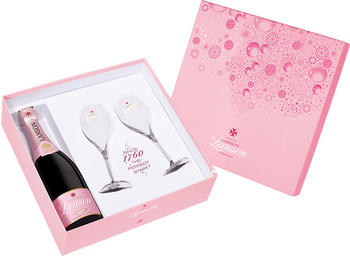 Lanson Rosé Label 2014 Alicante Geschenkbox mit 2 Gläsern 0,75l