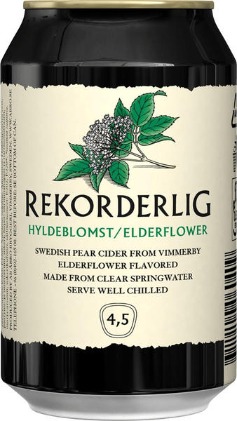 Rekorderlig Swedish Cider Hyldeblomst / Elderflower / Holunder Dosen 24x0,33l
