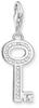 THOMAS SABO Charm-Einhänger »Schlüssel weiße Steine, 0010-051-14«, mit Zirkonia