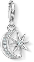 THOMAS SABO Charm-Einh&auml;nger "Stern & Mond" mit Zirkonia (synth.)