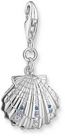 THOMAS SABO Charm-Einh&auml;nger "Muschel-Optik" mit Glas-Keramik Stein - mit