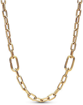 Pandora ME Halskette mit kleinen Kettengliedern vergoldet
