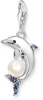 THOMAS SABO Charm-Einh&auml;nger "Delfin mit Perle, 1889-664-7" mit Spinell (synth.),