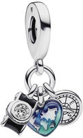 Pandora 792703C01 Charm-Anh&auml;nger Kamera, Herz & Kompass