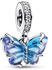 Pandora Blauer Murano-Glas Schmetterling Charm-Anhänger (792698C01)