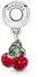 Pandora Asymmetrische Kirsche Charm-Anhänger (791583C01)