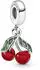 Pandora Asymmetrische Kirsche Charm-Anhänger (791583C01)