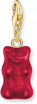 Thomas Sabo Charm-Goldb&auml;ren-Anh&auml;nger in Rot vergoldet (2190-413-10)