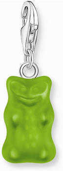 Thomas Sabo Charm-Goldb&auml;ren-Anh&auml;nger in Gr&uuml;n Silber (2191-017-6)