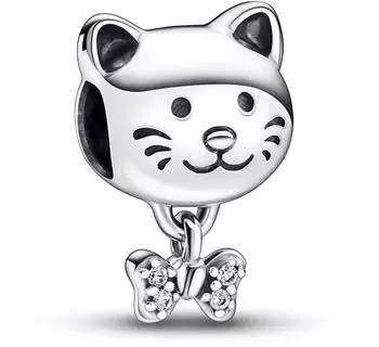 Pandora Katze & Schleife Charm (792255C01) Pandora Katze & Schleife Charm (792255C01)