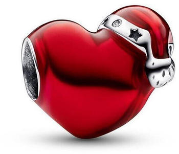 Pandora Rotes Metallic-Weihnachtsherz (792336C01)