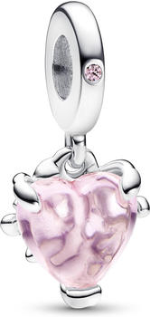 Pandora Rosafarbener Stammbaum mit Herz (792654C01)