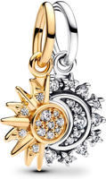 Pandora 763585C01 Charm-Anh&auml;nger Sonne und Mond Zweifarbig