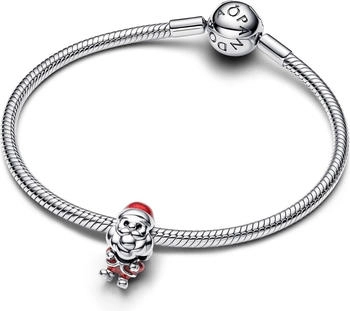 Pandora Verspieltes Weihnachtsmann Charm (793593C01) – Hochwertiges Design für langanhaltende Freude
