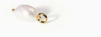 PURELEI Organic Pearl Charm mit Perle gold