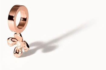 PURELEI Veilchen Geburtsblume Februar Charm roségold