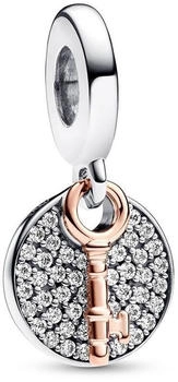 Pandora Dangle charm double key of happiness two-tone (783236C01)