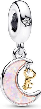 Pandora Dangle charm key and moon two-tone (762985C01)