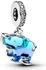 Pandora Dangle charm blue Murano glass elephant (793339C01)