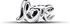 silver (793055C00): Pandora Handwritten love charm