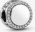 Pandora Engravable sparkling button charm silver (798747C01)
