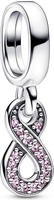 Pandora 792766C01 Charm-Anh&auml;nger Funkelnde Unendlichkeit Pink Silber
