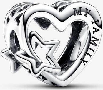 Pandora Cut-out heart and star charm (792829C00)