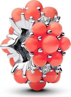 Pandora 793897C01 Silber Charm Korallfarbener Ozean