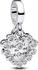 silver (793765C01): Pandora Dangle charm double sparkling heart
