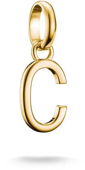 Thomas Sabo Charm-Anh&auml;nger Buchstabe C Connect vergoldet (CC1209-413-39)