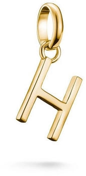 Thomas Sabo Charm-Anh&auml;nger Buchstabe H Connect vergoldet (CC1214-413-39)