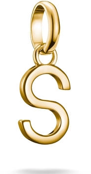 Thomas Sabo Charm-Anh&auml;nger Buchstabe S Connect vergoldet (CC1225-413-39)
