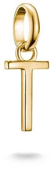 Thomas Sabo Charm-Anh&auml;nger Buchstabe T Connect vergoldet (CC1226-413-39)