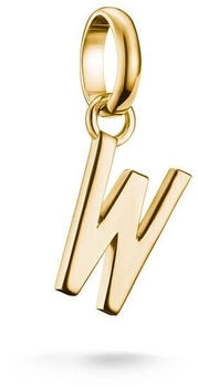 Thomas Sabo Charm-Anh&auml;nger Buchstabe W Connect vergoldet (CC1229-413-39)
