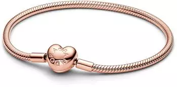 Pandora Moments Schlangen-Gliederarmband mit Herz-Verschluss (583050C00)