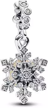 Pandora Schillernde Schneeflocke Doppelter Charm-Anh&auml;nger (794142C01)