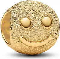 Pandora 764526C00 Goldfarbener Charm Gl&uuml;ckliches Gesicht Mini